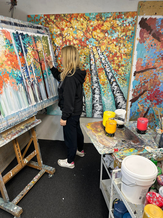 New Series in Progress: The Magic of Birches and Aspens
