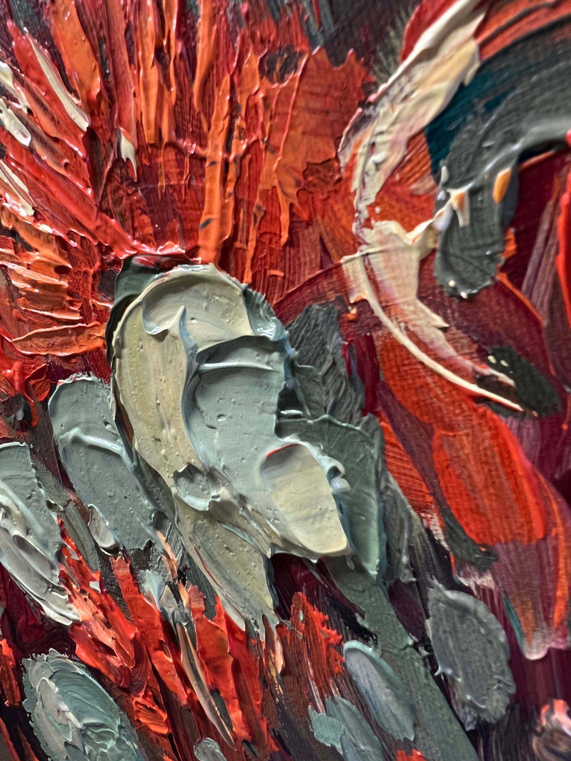 a close up of a piece of art