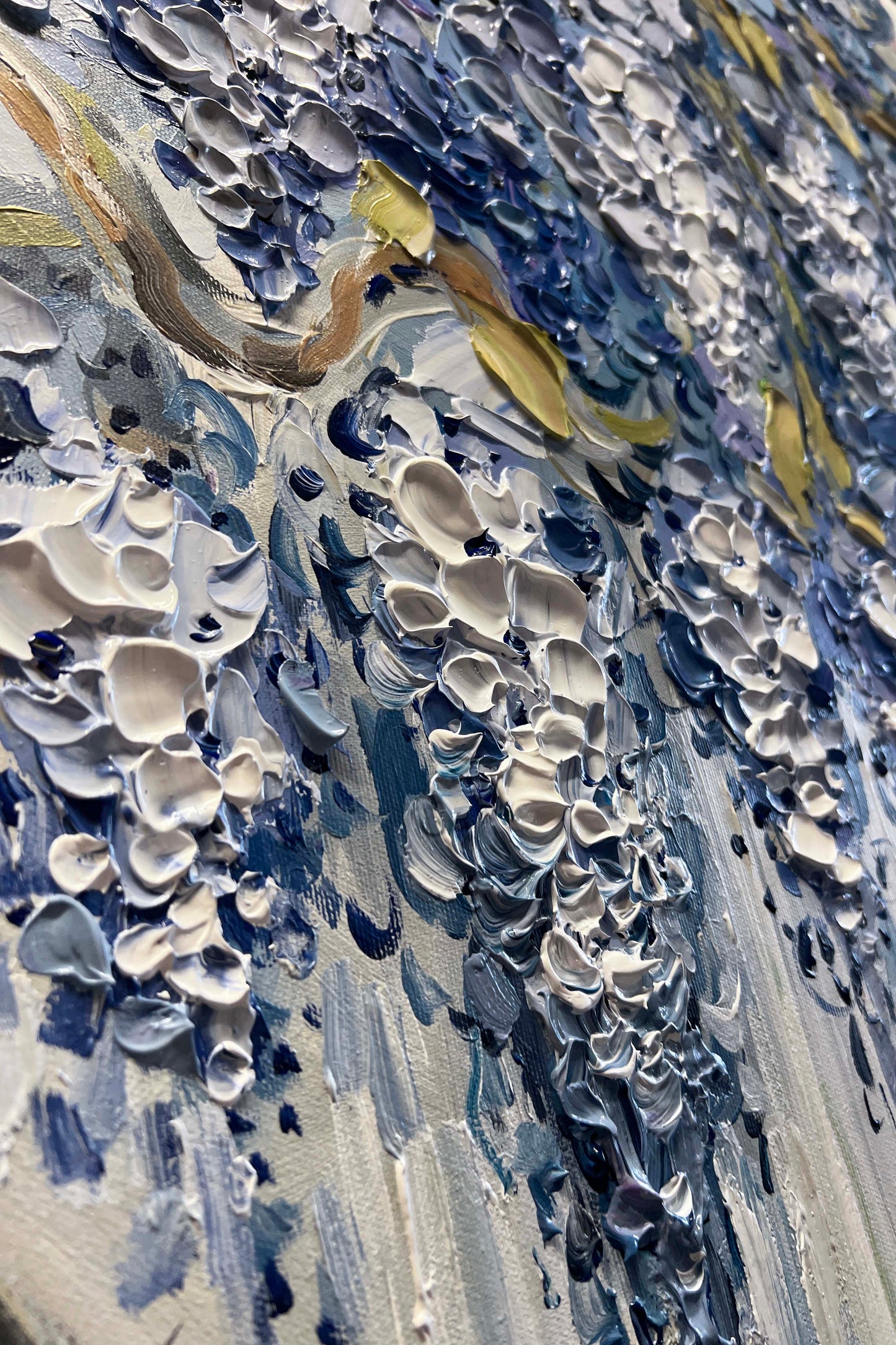 Blue Wisteria Tree Posta