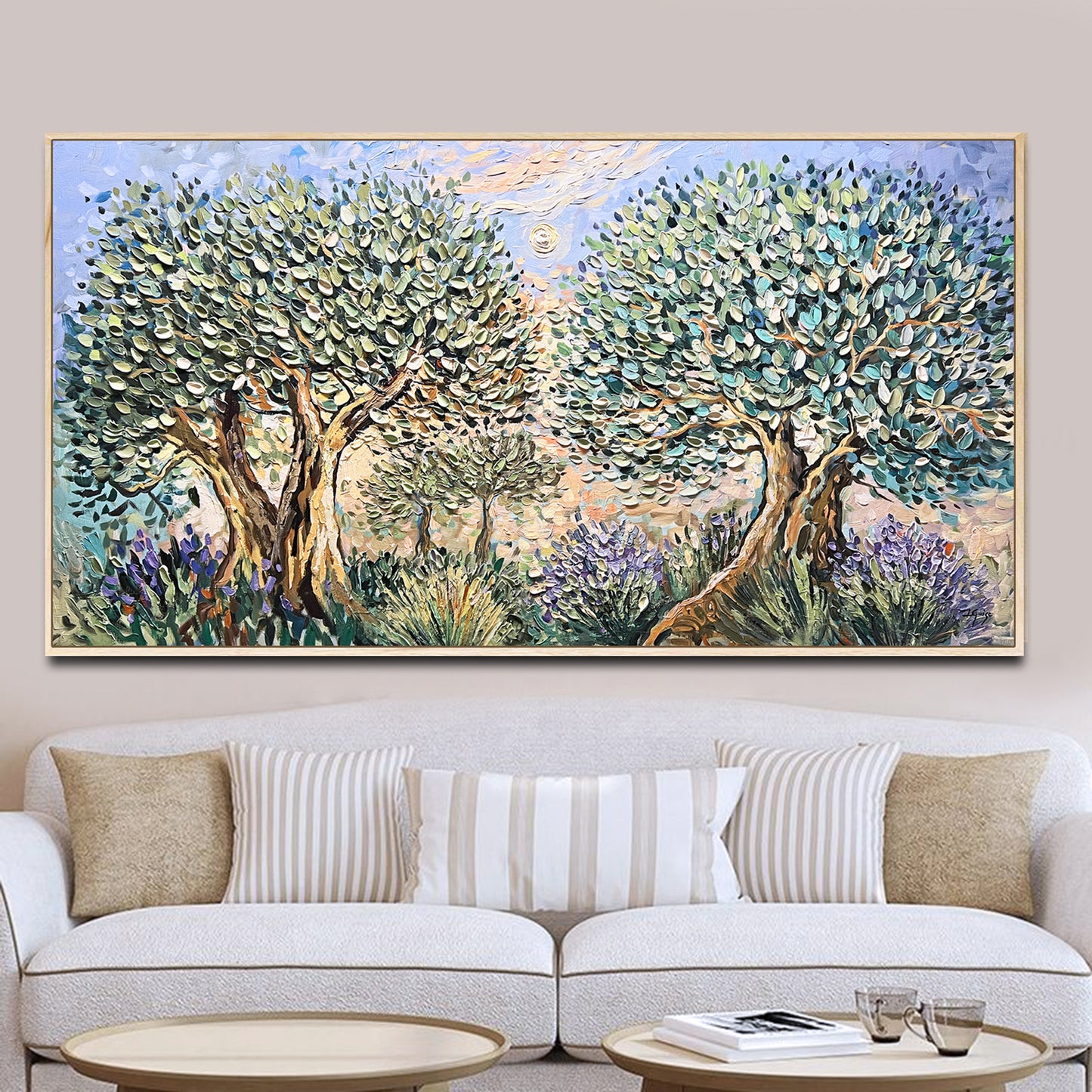 Lavender and Olive Trees