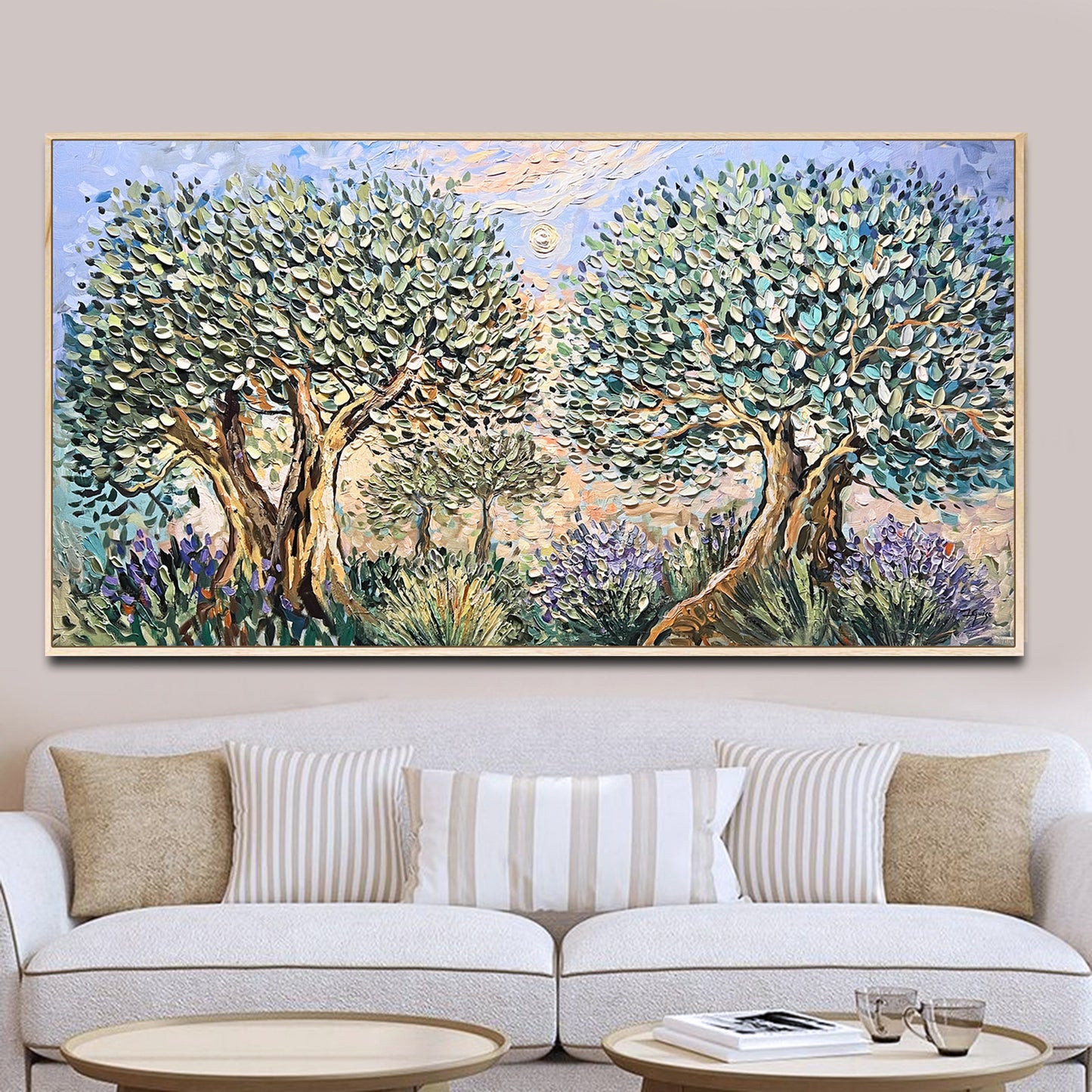 Lavender and Olive Trees