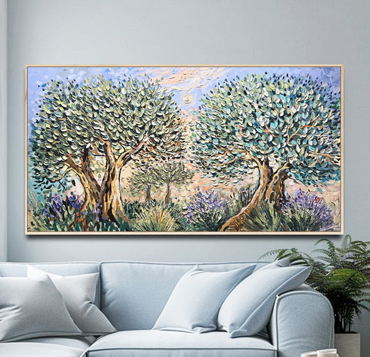 Lavender and Olive Trees