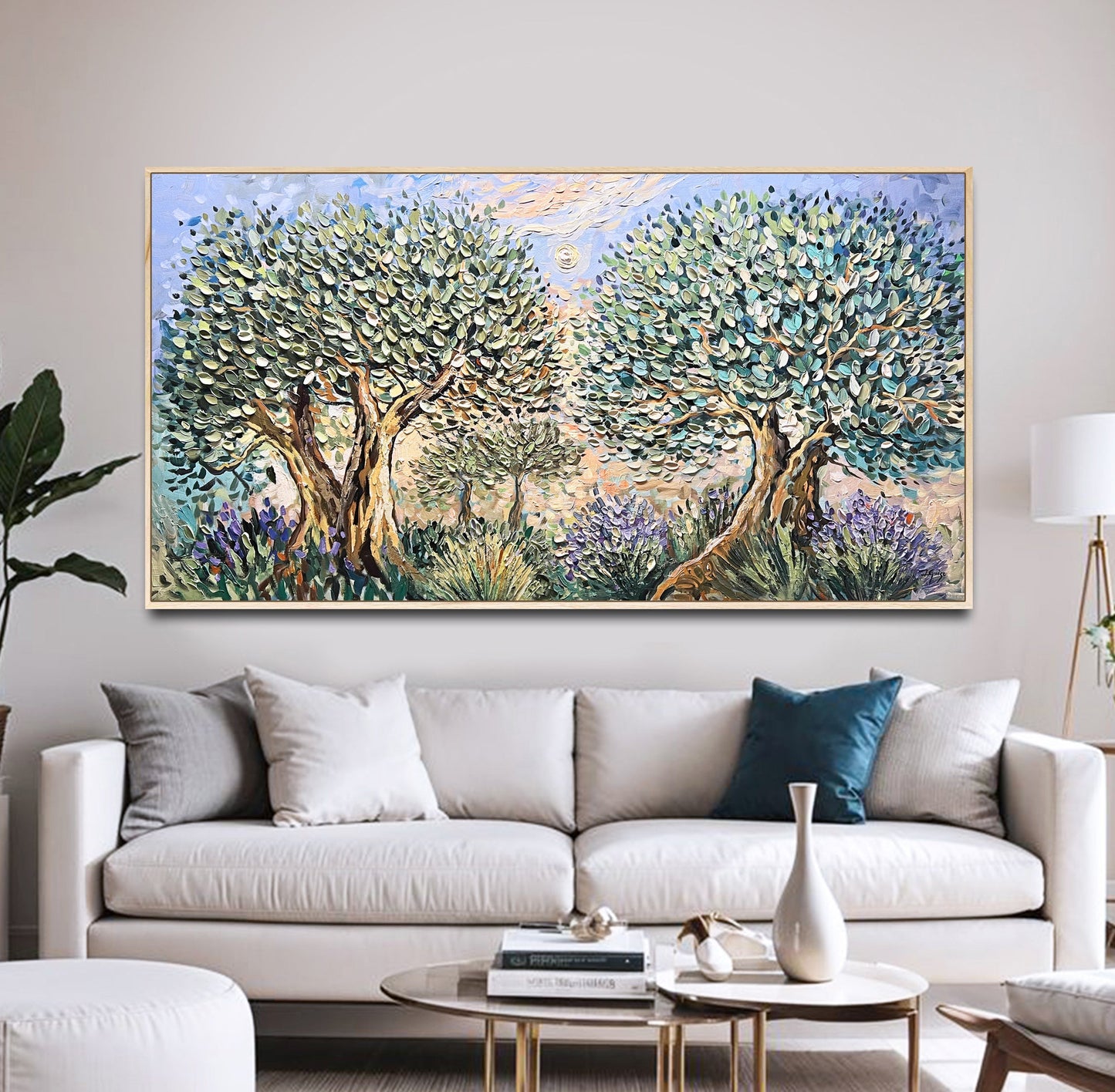 Lavender and Olive Trees