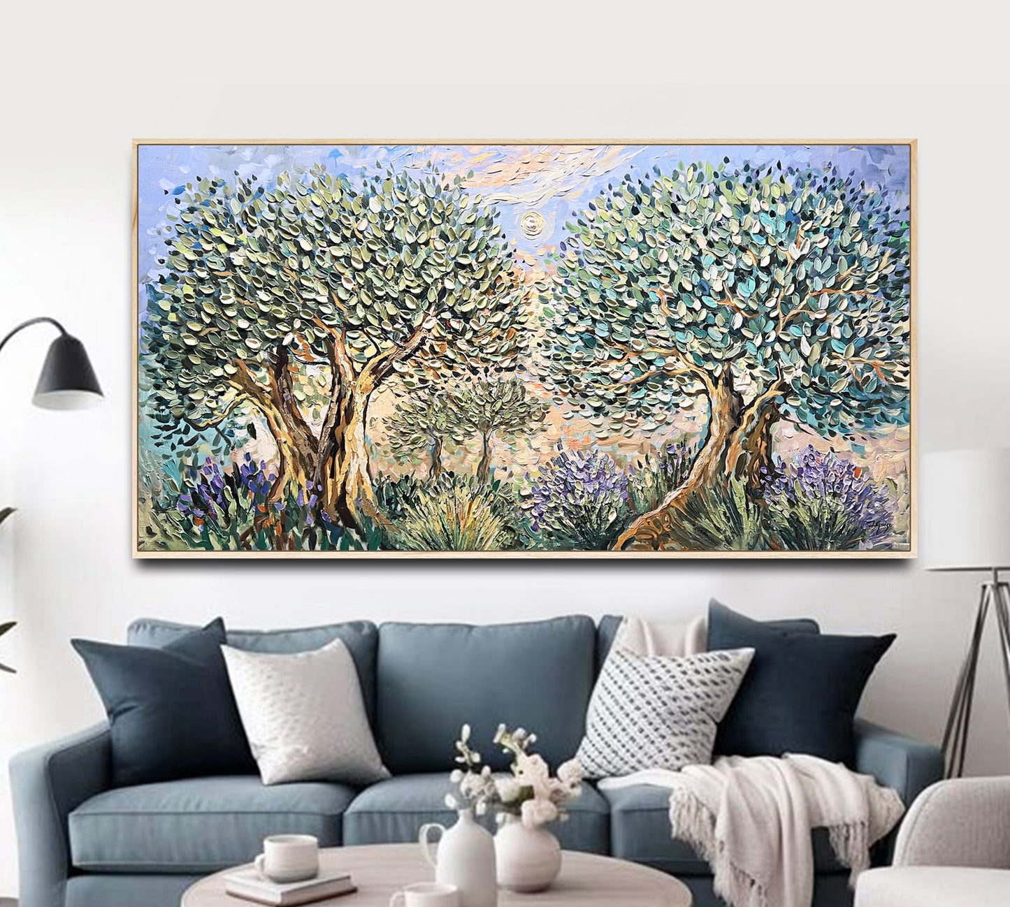 Lavender and Olive Trees