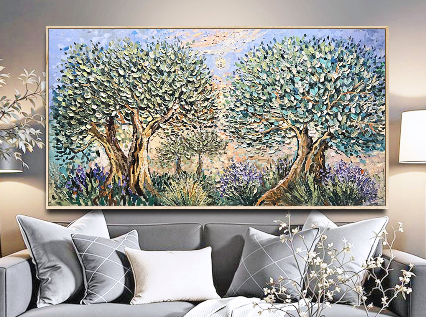 Lavender and Olive Trees