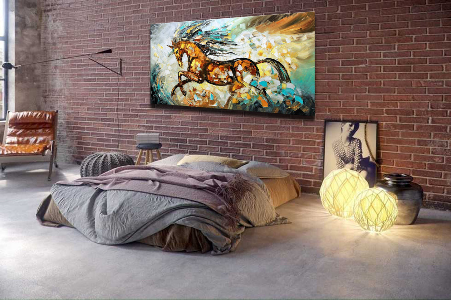 Large Running Horse
