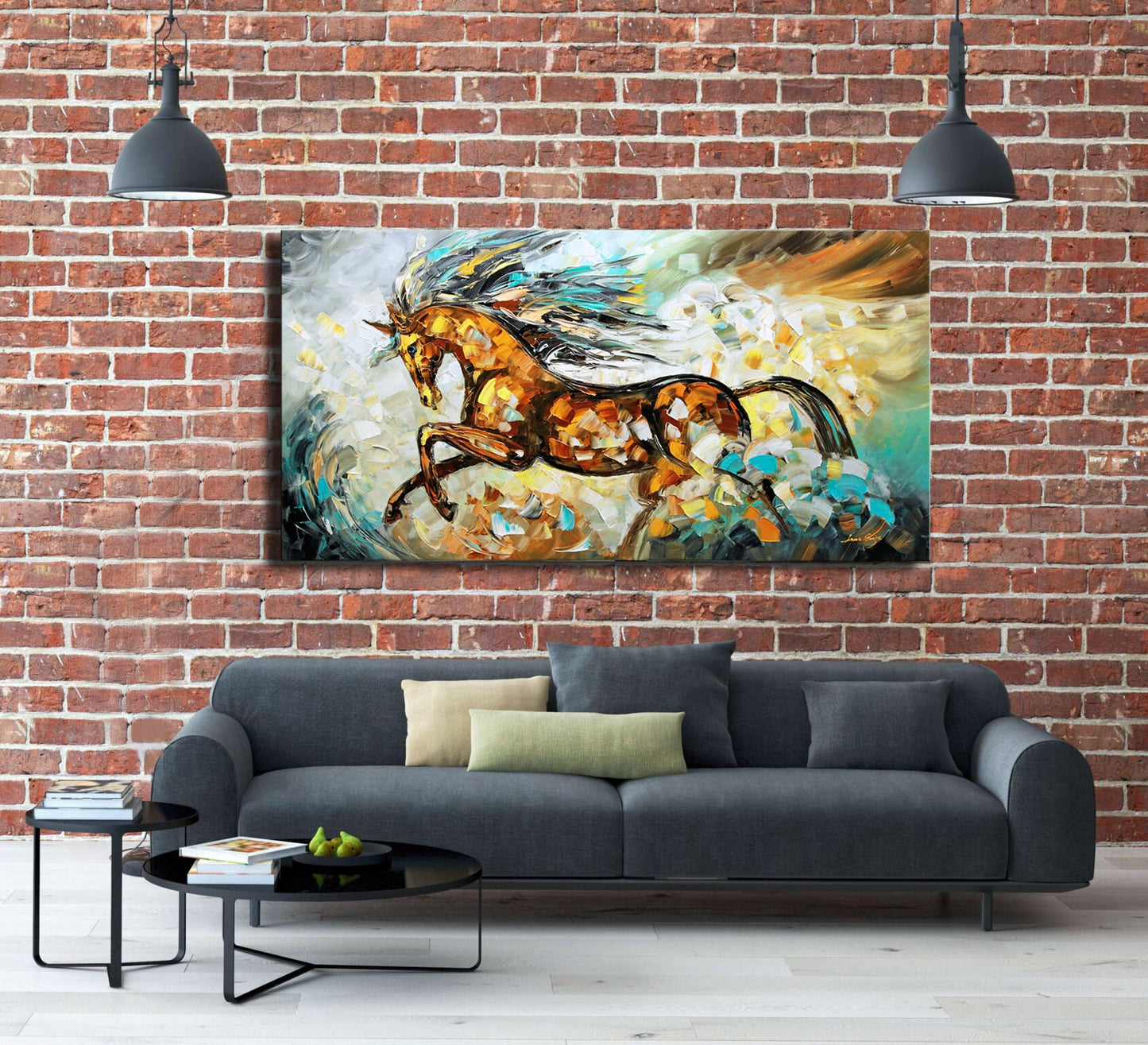 Large Running Horse