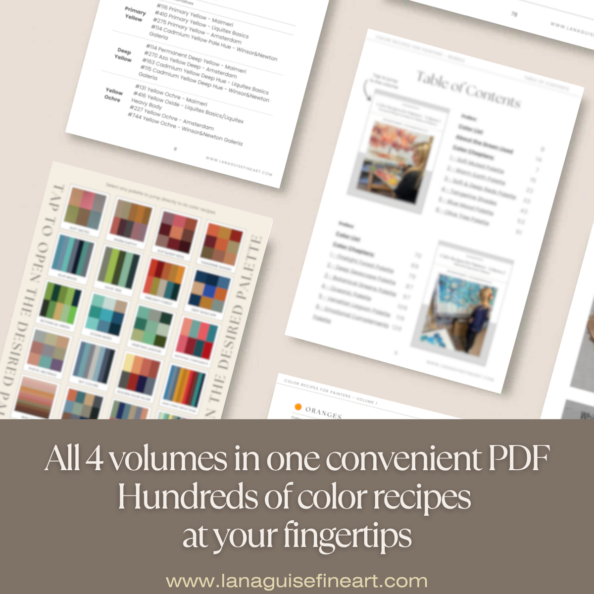 Color Recipes for Painters — Complete 4-Volume Bundle