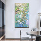 a painting hanging on a wall in a room