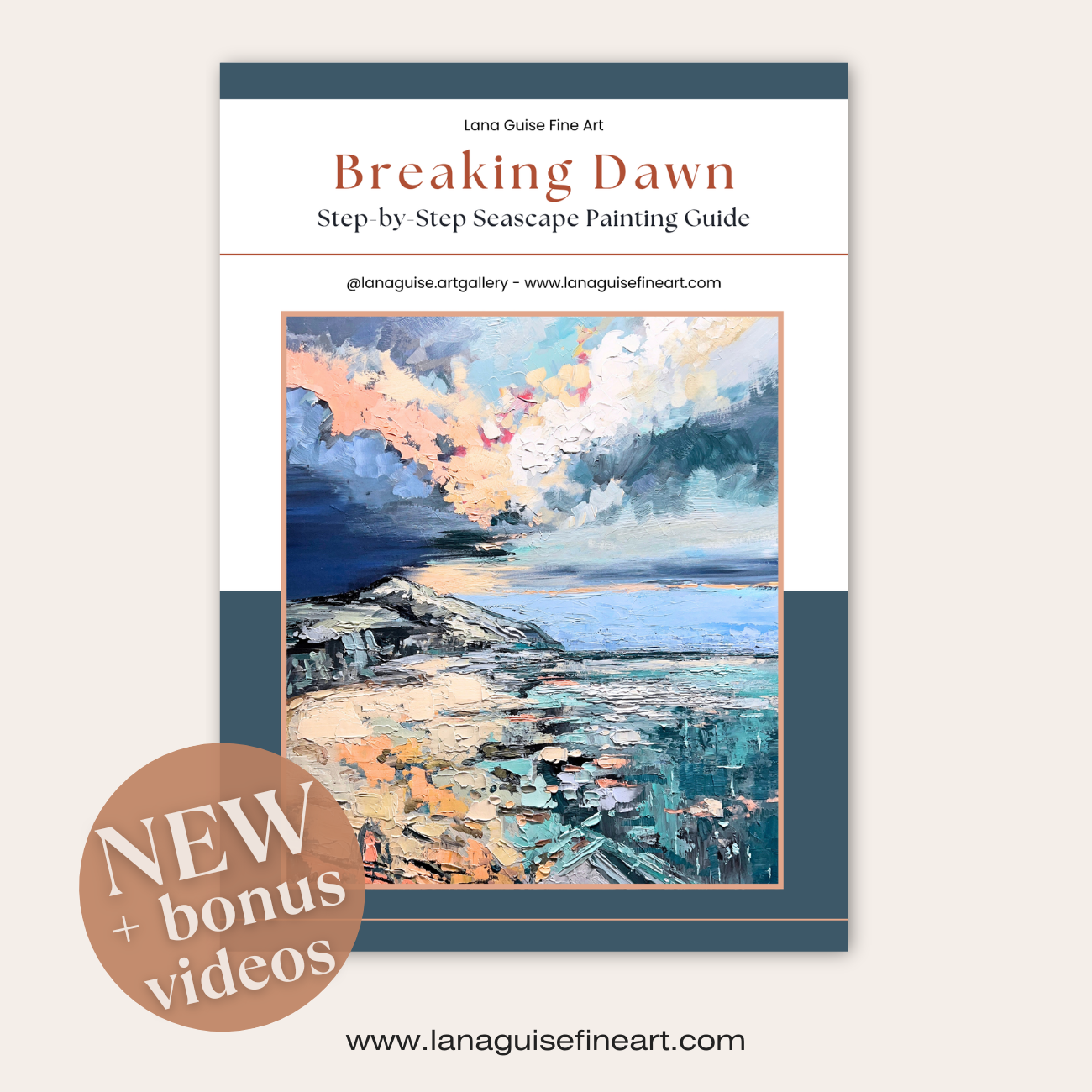Breaking Dawn – Step-by-Step Seascape Painting Guide