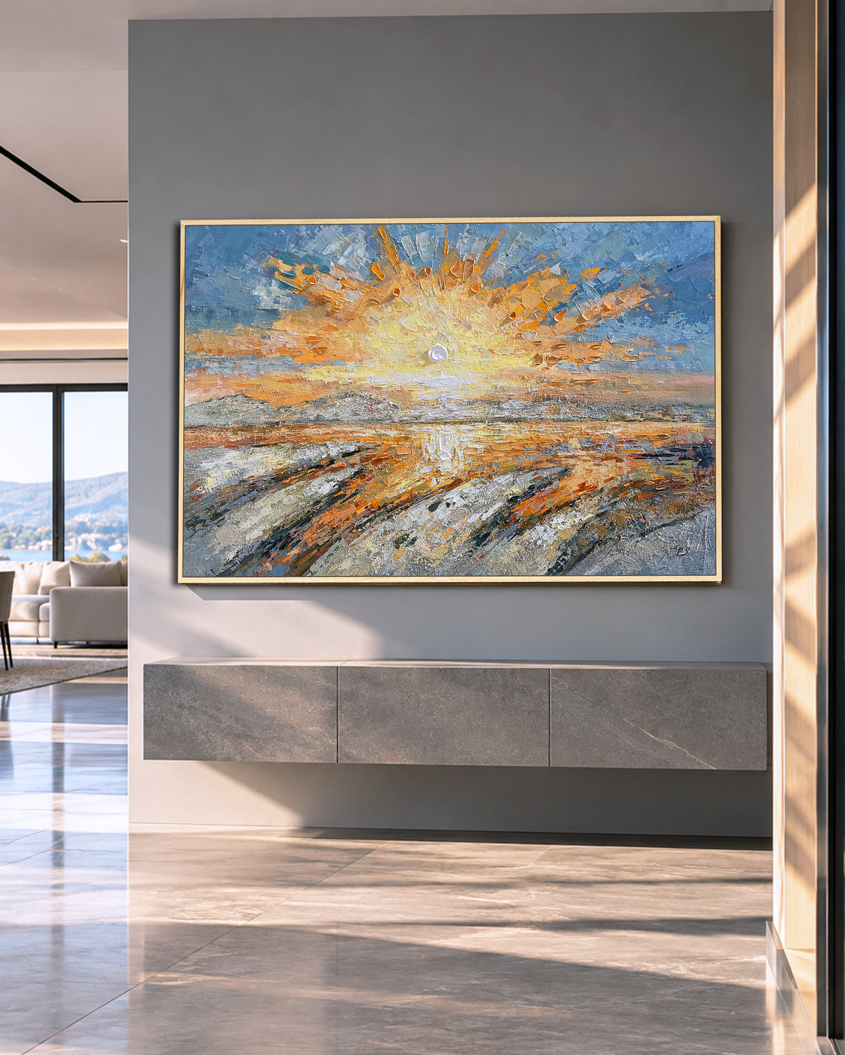 Radiant Gold Sunset