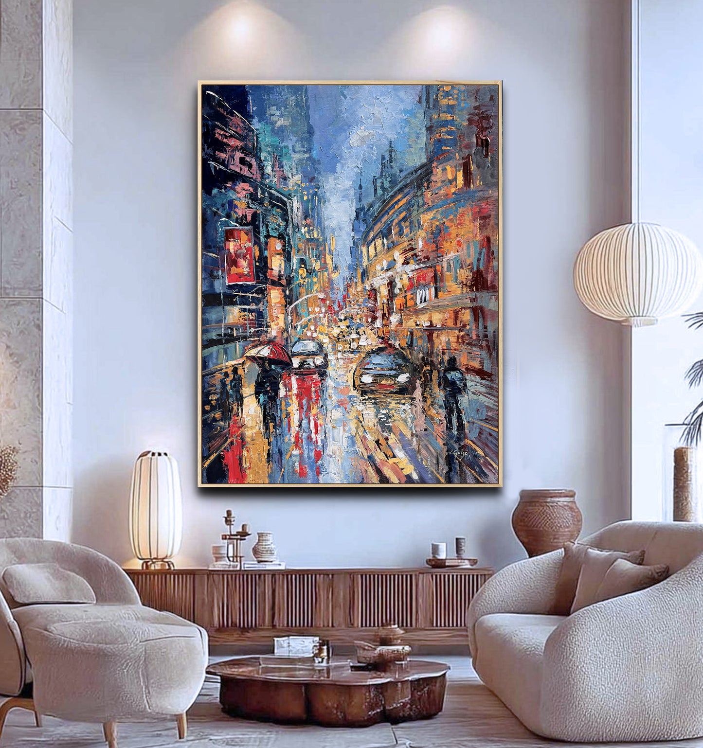 Rainy City Reflections