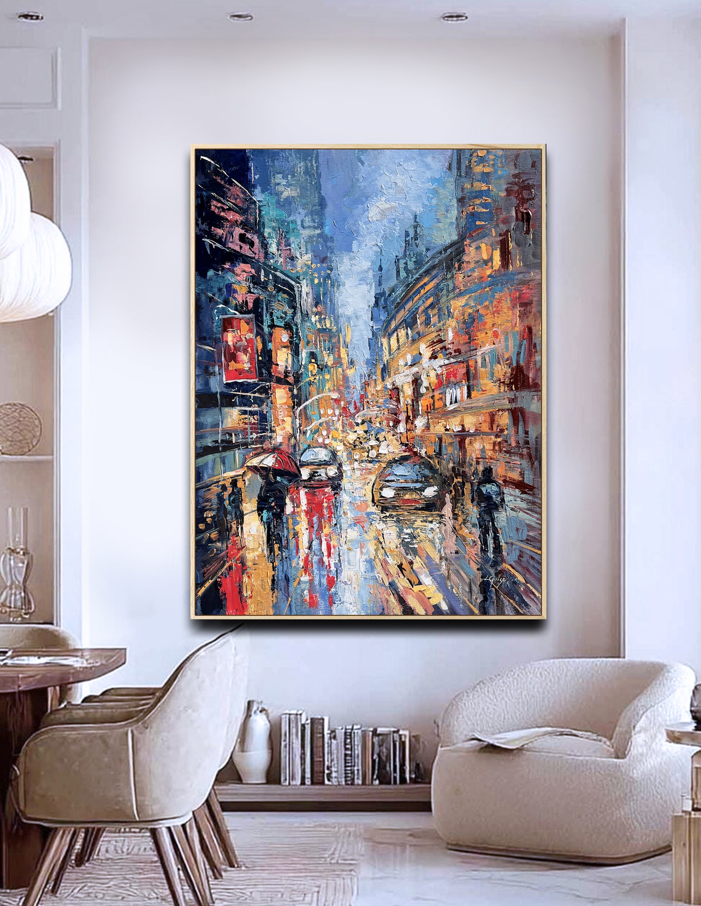 Rainy City Reflections