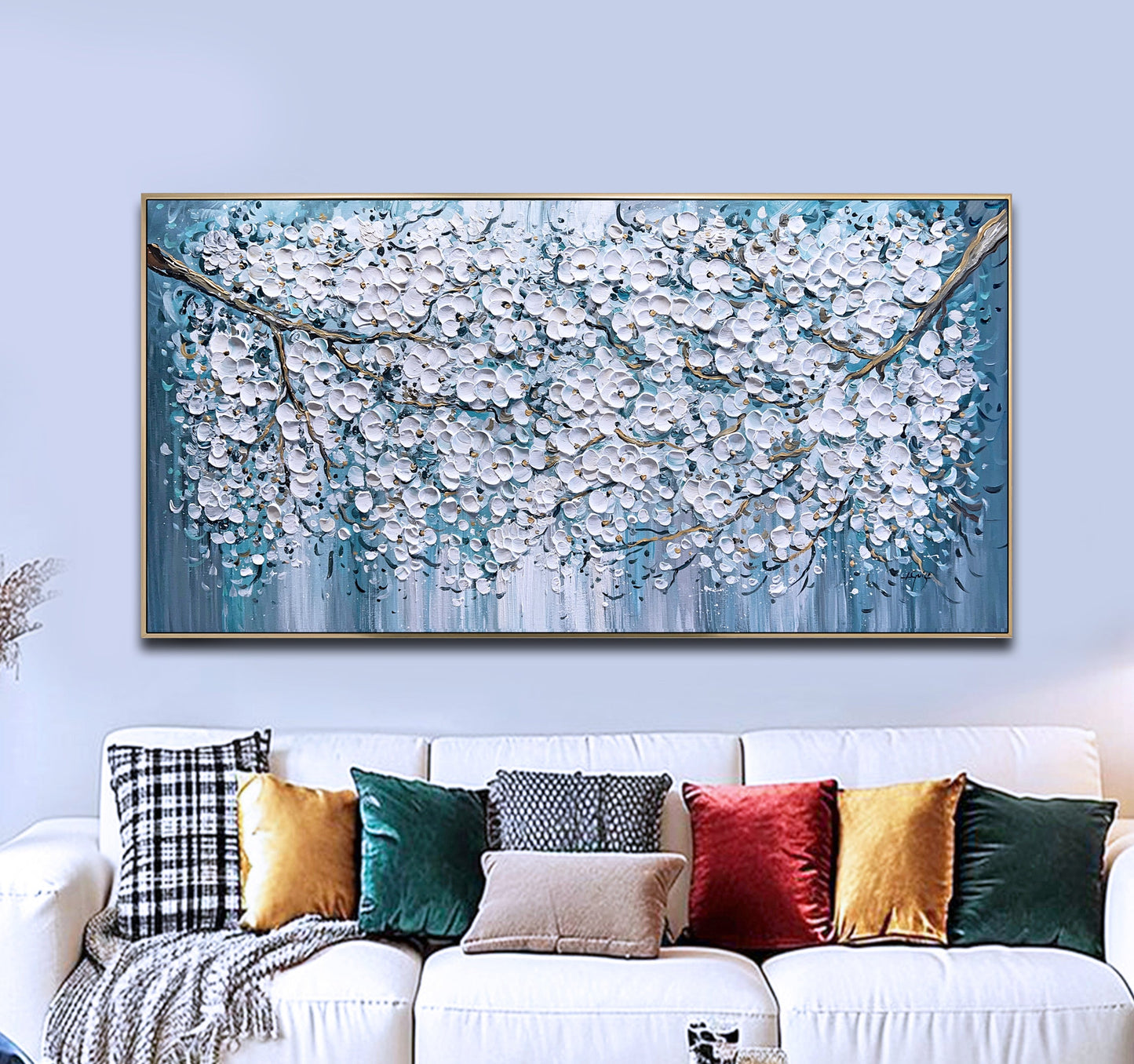 Blue Sakura Branches