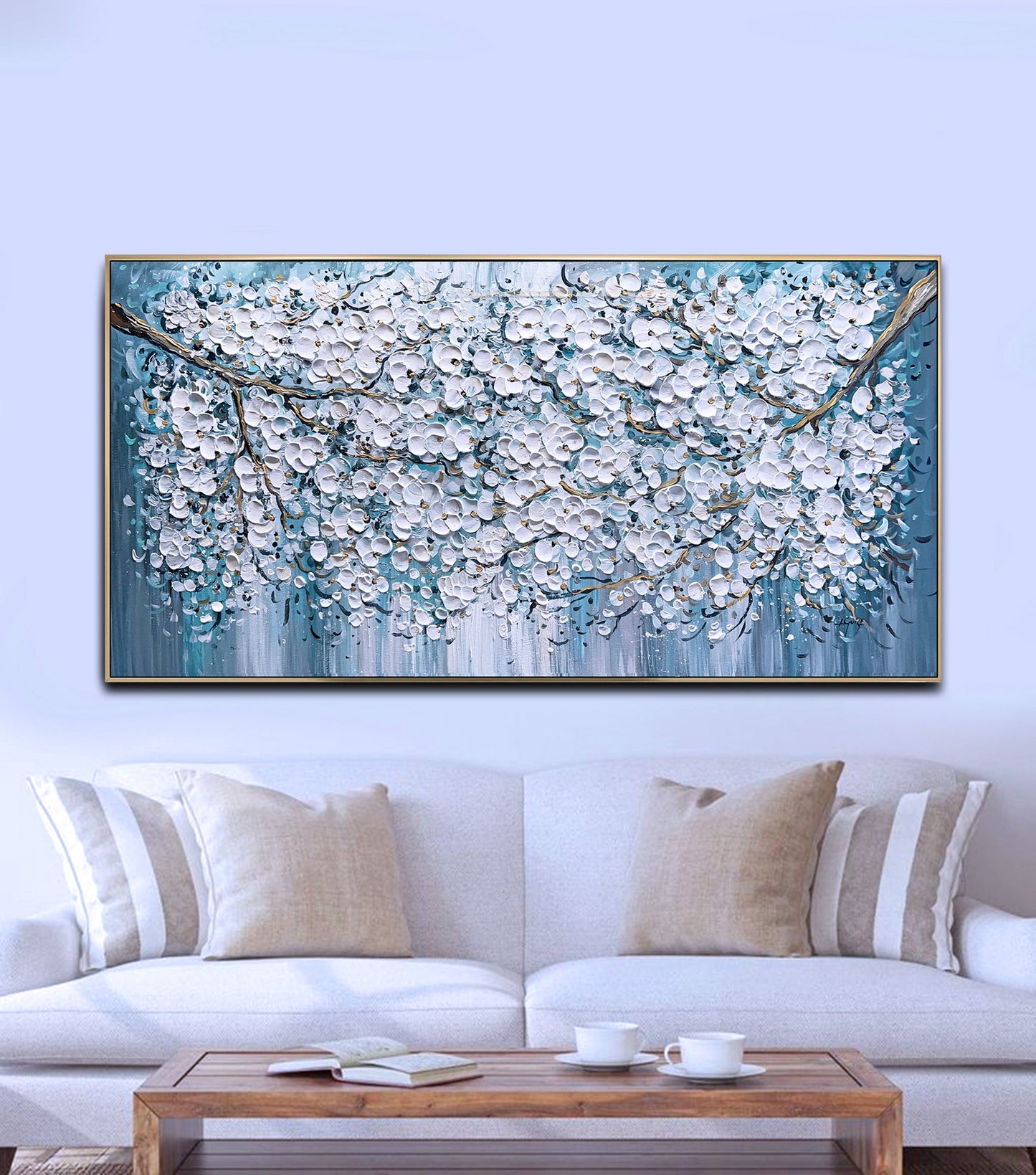 Blue Sakura Branches