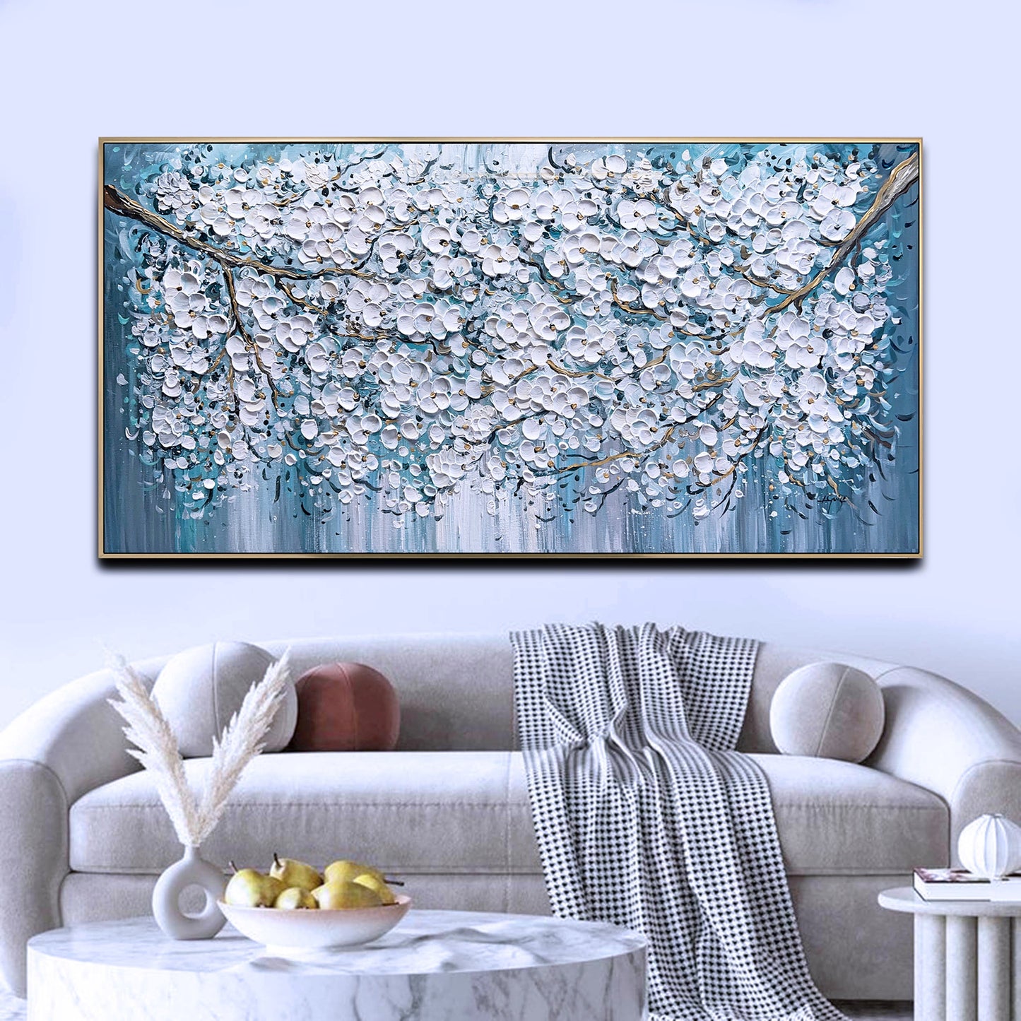 Blue Sakura Branches