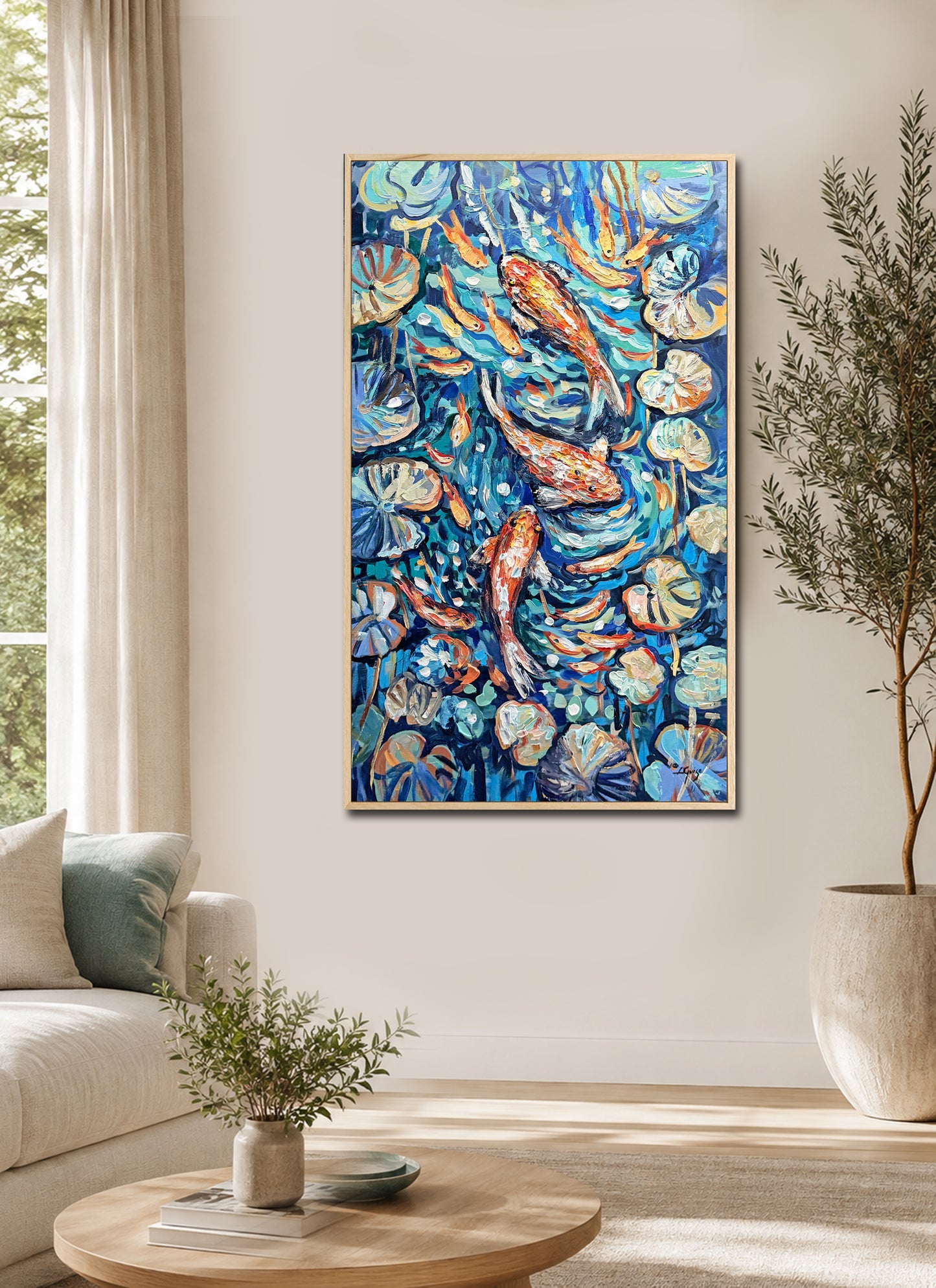 Golden Koi Fish